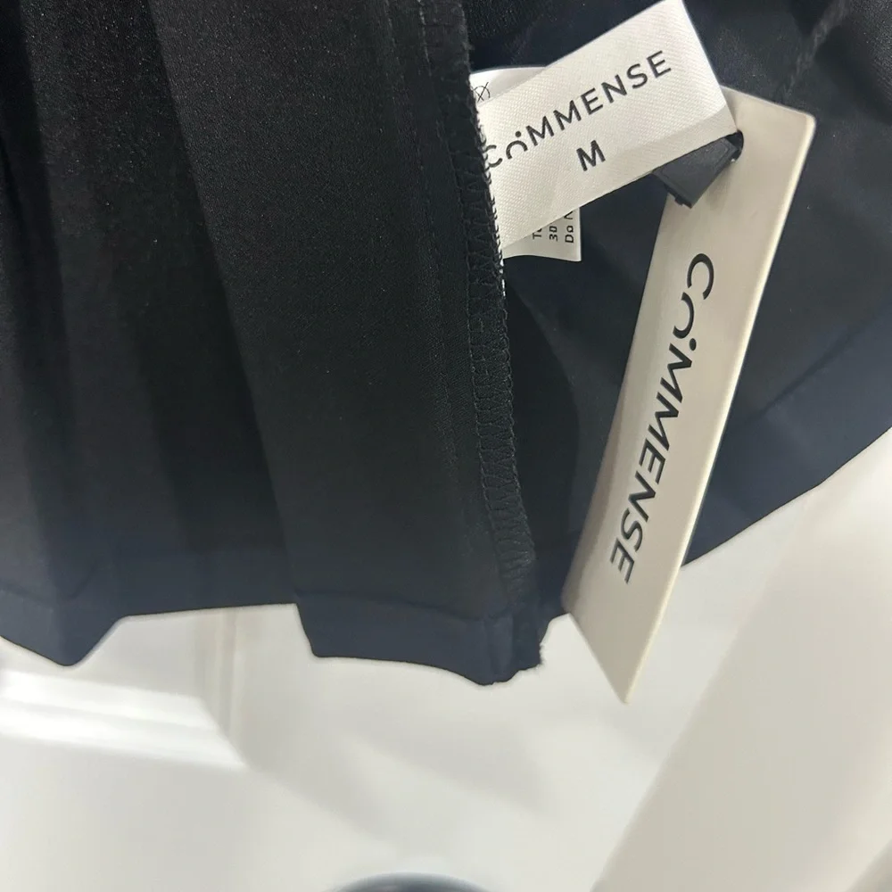 NWT Commense Metal Button Pleated Tank Dress - Picture 5 of 7